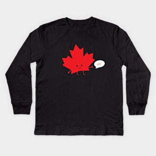 Maple Leaf | queenie's cards Kids Long Sleeve T-Shirt